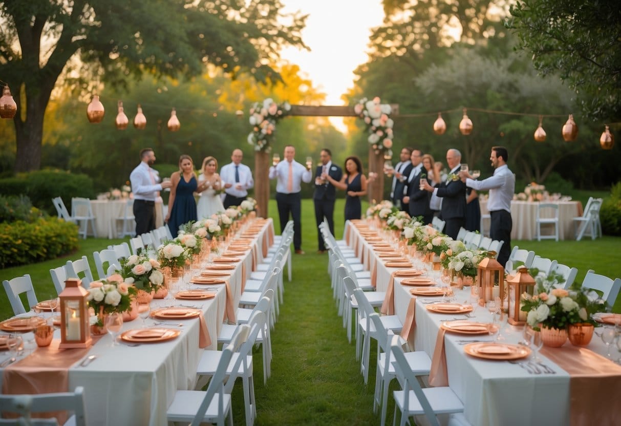 Sådan skaber du den perfekte ramme om et stort udendoers kobberbryllup